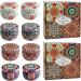Vetour 8PCs Soy Wax Fragrance Candles - Aromatherapy Orange Lemon Vanilla Rose - 30 Hour Burn Time - Perfect Gift for Women Girls Parties & Birthdays - Retro Bohemian Style - Buy Online on GoSupps.com