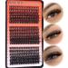Winifred Individual Lashes Cluster Eyelash Extensions 40D50D60D Natural Lash Clusters D Curl Eyelash Clusters Wispy Lash Extension DIY Lashes Clusters 360pcs Cluster Lashes(8-18mm) V4-40D50D60D Clusters