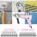 2-in-1 Cut Pile Loop Pile Tufting Gun Starter Kit | Electric Rug Tufting Machine with 10 Skin Stickers | Baby Pink Carpet Weaving Flocking Tool - Buy Online on GoSupps.com
