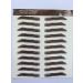 Aresvns Tattoo Eyebrow for Men - 66 Pairs Dark Brown 4D Eyebrows Tattoo - Waterproof Christmas Gift - Buy Online on GoSupps.com