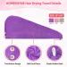 HOMERHYME Hair Drying Towel 3 Pack - Quick Dry, Highly Absorbent & Anti Frizz Hair Turban for Wet Curly Long Hair - Buy Online on GoSupps.com
