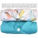 MOM & BAB Wet Bags 13.5 "Wide X 19"High| Water-Resistant |Odour Proof| Washable & Reusable | for: Cloth Diapers Daycare Wipes Towels Soiled Scrubs/Clothing Swimsuits (White & Green) "Relax" & Turquoise - Buy Online on GoSupps.com