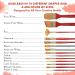 Princeton 16 Short Handle Round 4050 Synthetic Sable Watercolor Brush Set - Buy Online on GoSupps.com