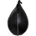Pro Impact Leather Speed Bag | Pear Shaped for Boxing, MMA & Muay Thai Training | Doorway Hanging or Ceiling | Boxer Accuracy Workout | Punching Trainer - Black XS (5x7) - Buy Online on GoSupps.com