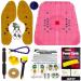 Japjy Akupressurmatte Pink Kit for the whole body with magnets pyramids sujok ring thumb massager ball comb scooter wood jimmy earring shoe sole diagram operating instructions (PK5)