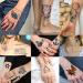 COKTAK 64 Sheets Waterproof Temporary Tattoos Set - Variety Pack for Men, Women, Kids - Moon, Star, Butterfly, Birds, Planets Designs - Arm, Neck, Face, Letters - Fake Tatoos Sticker Kit - Buy Online on GoSupps.com