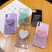 Magon Crystal Glitter Case for Xiaomi Mi 10T Pro - Slim Clear Sparkle Phone Cover with Mirror Stand Holder - Buy Online on GoSupps.com