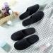 Geyoga 12 Pairs Spa Slippers - Unisex Fluffy Coral Fleece Closed Toe Disposable Slipper for Home & Hotel - Black - Buy Online on GoSupps.com