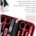 3 Swords Germany - brand quality 8 piece manicure pedicure grooming kit set for professional finger & toe nail care scissors clipper fashion leather case in gift box Made by 3 Swords (000392) RED - TOOLS RED LAQUERED - Buy Online on GoSupps.com