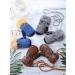 ZHANMAI Toddler Winter Mittens Gloves - 3 Pairs for Boys and Girls | Warm Infant Knit Mittens in Black, Royal Blue, Brown - Buy Online on GoSupps.com