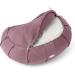 Lotuscrafts Zafu Meditation Pillow - Crescent Moon Siddha - Yoga Cushion - 15cm Seat Height - Organic Cotton GOTS Certified Washable Cover Aubergine - Buy Online on GoSupps.com