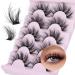 Cluster Lashes Wispy False Eyelashes 18mm Individual Lashes Mink Lashes Fluffy 3D Strip Lashes Pack 60 Pacs by Zegaine 5 Pairs MISCHA-2