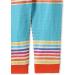 Organic Cotton Baby Knee Patch Trousers - Blue/Rainbow Stripes | 3-6 Months - kIDio - Buy Online on GoSupps.com