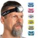 Foxelli USB Rechargeable Headlamp Flashlight - Super Bright LED Head Lamp for Running, Camping & Work, Lightweight & Comfortable Head Light for Adults & Kids Black