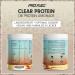 Clear Vegan Protein 720g - Refreshing Ice Tea Peach | High-Quality Pea Protein Hydrolysate | 56% Protein | Delicious Vegan Whey Alternative - Buy Online on GoSupps.com