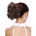 WIG ME UP Q0147-25T33: Short Voluminous Braid Curls Hairpiece Bun with Butterfly Clip | Blonde Brown Mix - International Shipping Available - Buy Online on GoSupps.com