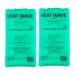 Made in USA: HEAT WAVE Instant Reusable Heat Packs   2 Medium (5x9 )  Reusable Heat Pack for Muscle Aches  Back Pain  Pain Relief  Click Heat - Premium Medical Grade 2 Count (Pack of 1)