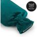 Blum Valley 1.5L Baby Heat Bottle - Washable Soft Fleece Hot Water Bottle for Children - Eco-Friendly Natural Rubber - Green Fluffy Bed Bottle - Buy Online on GoSupps.com