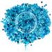 Cosmetic Glitter Stars for use on the face - Blue