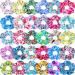 30 Pieces Cute Hair Scrunchies Kawaii Colorful Hair Scrunchies Fruit Print Mermaid Ponytail Holder Hair Accessories for Women Girls and Kids