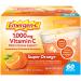 Emergen-C 1000mg Vitamin C Powder for Daily Immune Support Caffeine Free Vitamin C Supplements with Zinc and Manganese, B Vitamins and Electrolytes, Super Orange Flavor - 60 Count/2 Month Supply Orange 0.32 Ounce, 60 Count