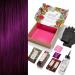 4VV Medium Intense Violet Permanent Hair Color Dye Kit (Color Developer Barrier Cream Gloves Cleaning Wipe Shampoo and Conditioner) Radiant Color that Lasts up to 8 Weeks