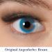 Buy Blue Colored Annual Contact Lenses - Soft Hydrogel 0.0 Diopter Natural Ocean Azul - 2 Pieces + Lens Container | International Shipping - Buy Online on GoSupps.com