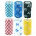 Breathable Self Adhesive Cohesive Bandage for Humans & Pets (Dogs Cats Birds) Sports Wrap Athletic Non Woven First Aid Medical Wrist Swelling (10 cm X 4.5 mtr Pack of 6) Mix