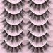 8D Faux Mink Fluffy Eyelashes - 14 Pairs Natural Look False Short Fake Lashes | F6 (11-17mm) - Buy Online on GoSupps.com