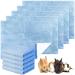 Panelee 10 pieces of waterproof guinea pig ceilings Washing pee underlay Small animal sleeping mat absorbent reusable guinea pig cage inserts (blue 18 x 24 inches) 18 x 24 inches
