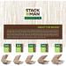 Stack Man 6x6 Compostable Clamshell Food Containers 50-Pack - Eco-Friendly Biodegradable Bagasse, Natural Disposable Take Out Containers - Heavy-Duty Quality To Go Containers - Buy Online on GoSupps.com
