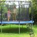 HBTower Trampoline Ladder | Horizontal Wide Steps | Universal Hook | UV Treated Steel | 220 lbs Capacity | Kids Trampoline Accessories (Black/Gold, 3-Step) - Buy Online on GoSupps.com