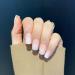NOVO OVO Short Square Ombre Nude Gradient White Pink French Tip Fake False Press On Nails Kit with Glue - Milk Hat UK - Buy Online on GoSupps.com