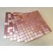 FLEXIPIXTILE 4-Piece Aluminum Mosaic Tile Peel & Stick Backsplash Accent Wall Old Kettle Pack of 4 - Buy Online on GoSupps.com
