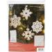 Bucilla Elegant Christmas Snowflakes Felt Applique Ornament Kit  16 Piece