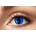 Eyecatcher 84063141-600 - Colored contact lenses 1 pair for 12 months blue carnival Mardi Gras Halloween blue cat