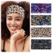 Purefitinsoles 4 Pack or 1 Pack Wide Headbands for Women Yoga Headbands Non Slip  African Thick Headbands  Workout Fashion Sweat Bands AB-5 (4 PACK)