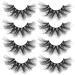 Ochilima 25mm False Eyelashes - 8D Fluffy Volume Dramatic & Wispy - Soft Reusable 4 Pairs - Buy Online on GoSupps.com