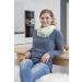 Casual Silent Scarf | Discrete Breastfeeding Stola | Soft & Breathable Loop in Dottie Yellow/Gray - Buy Online on GoSupps.com