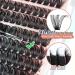 Shop 360Pcs Individual Lash Clusters | Thick Fluffy 80D D Curl Mink Eyelash Extensions - Pleell - Buy Online on GoSupps.com