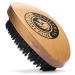Vegan Friendly Beard Brush For Men - 100% Cruelty Free Non Animal Hair - Synthetic Bristle With Natural Beech Wood Handle - Shape And Style Your Beard + Use With Beard Oil Balm Or Wax