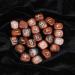 Crocon Mahogany Obsidian gemstone rune with Elder Futhark Alphabet Engraved | 25 pcs runes set | Crystal Divination Healing Chakra Reiki | with a pouch| Size : 20-25 mm - Buy Online on GoSupps.com