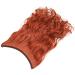 Shop 50cm Orange-Red Silk-Co Wavy Hair Extensions with Rubber Band - Invisible Cord Synthetic Hair for a Natural Look - Perfect for Women - Buy Online on GoSupps.com