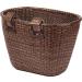 Retrospec Oval Dreamcatcher Basket with Leather Straps, Brass Buckles - Dark Stain - Buy Online on GoSupps.com