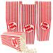 50 Pcs Popcorn Boxes for Party 5.5 Inches Tall Red & White Striped Popcorn Bags Mini Popcorn Buckets & Popcorn Bowl for Movie Theater Home Carnival Decorations (50)