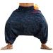 SARJANA HANDICRAFTS Unisex Cotton Harem Pants with Pockets - Hippie Blue Yoga Trousers - Buy Online on GoSupps.com