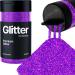 Hemway purple glitter ultrafine 130g/4.6oz powder metallic resin crafts glitter flake flake sequins for epoxy cups hair face body eye nail art firm