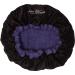 Felicia Leatherwood Flaxseed Bonnet - For Deep Conditioning or Oil Treatments - Uniquely Designed Cordless  Microwaveable Hot Cap - For Natural Curly  Textured Hair Care - Purple