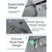 Men's Classic Metal Blue Light Blocking Reading Glasses - UV400 Protection, Spring Hinges, Matte Black, 2.5x - Buy Online on GoSupps.com