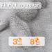 2L Large Grey Fluffy Hot Water Bottle with Zipper Cover - Furry Faux Fur, Pain Relief, Easy On/Off - Ideal Gift for Men & Women - Buy Online on GoSupps.com